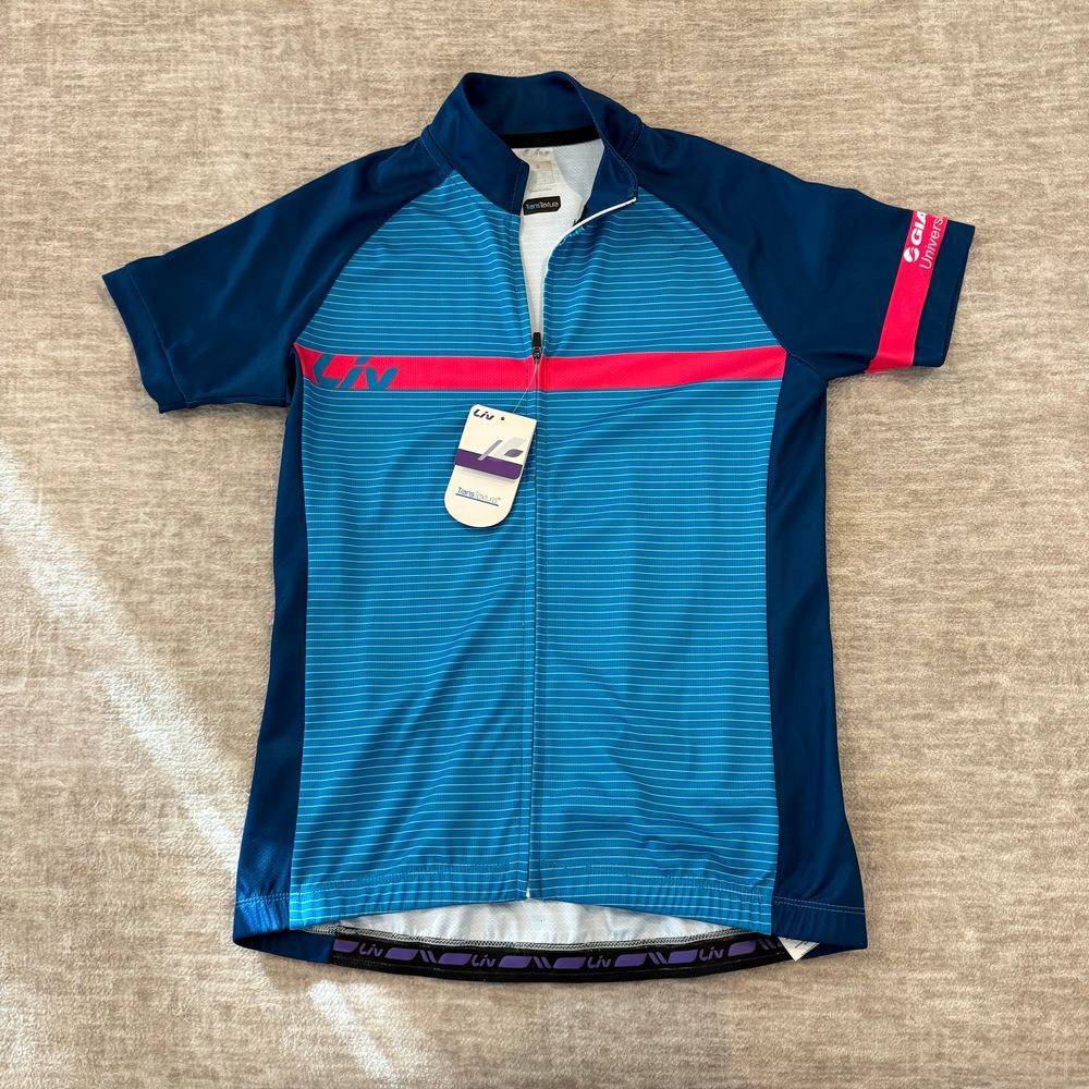 Liv Custom TransTextura‎ Cycling Jersey Short Sleeve Bike Athletic Top Small